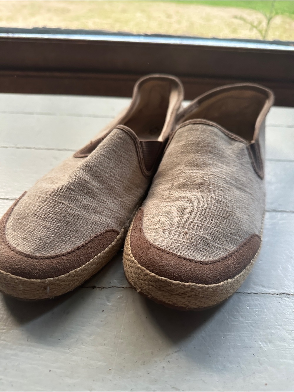 UGG Women's Espadrille Slip-On in Tan and Brown